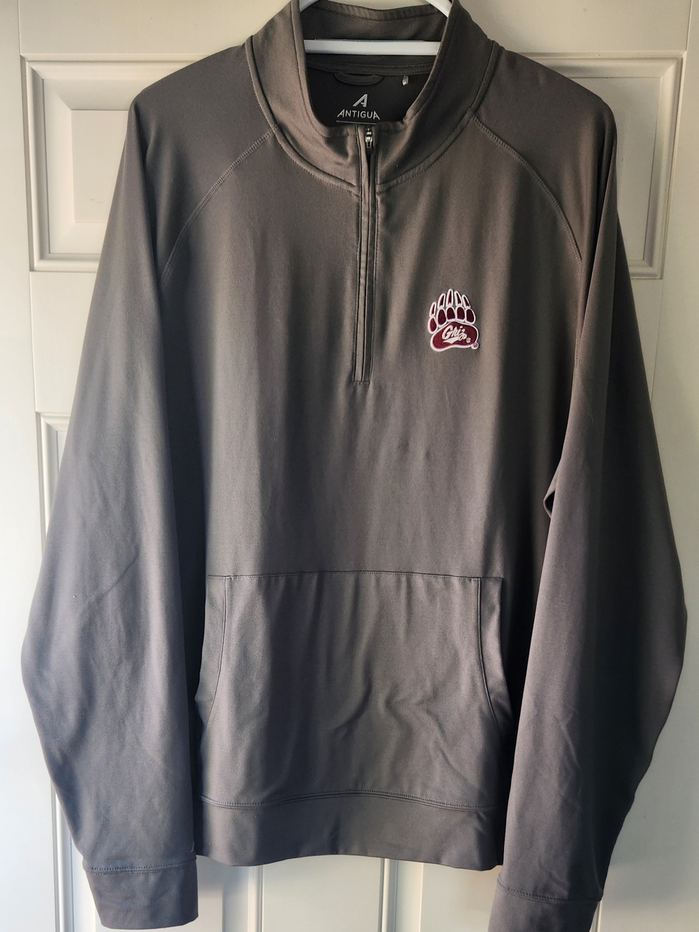 Antigua Men’s University Of Montana Griz Quarter Zip Pullover